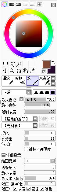 ps+sai把可爱美丽的红衣美女图片转成好看的手绘图片效果