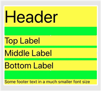 Stack View自定义间隙减少约束的数量