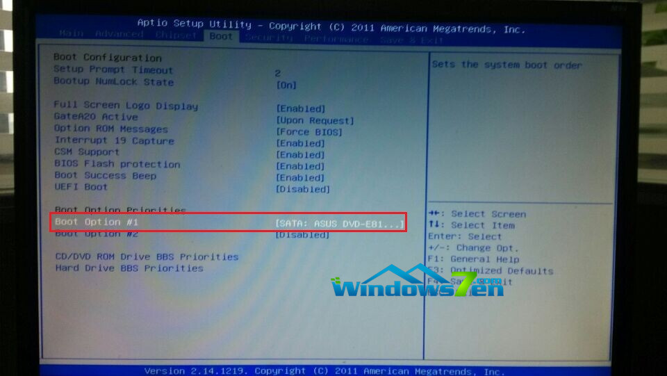 图3 boot option #1中已经出现刚刚的选择条目