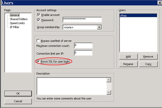 filezilla server强制使用ssl