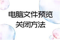 文件夹预览窗口怎么关闭? 电脑不显示文件预览的技巧