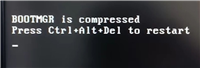 电脑开机后提示"BOOTMGR is compressed"无法启动该怎么办?