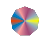 CDR怎么给图形填充多种渐变色? cdr渐变色填充技巧