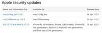 苹果macOS Big Sur 11.7.6 和 Monterey 12.6.5今日发布更新
