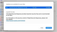 苹果发布 macOS Ventura 测试版 13.2(b)快速安全响应更新