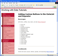 在ASP.NET 2.0中操作数据之四十五:DataList和Repeater里的自定义Button