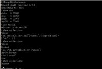 MongoDB集合的增删改查管理