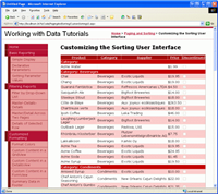在ASP.NET 2.0中操作数据之二十七:创建自定义排序用户界面