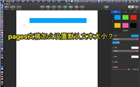 pages文稿中的文本字体怎么设置大小?