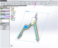 sw怎么画圆规文具? Solidworks快速建模圆规的技巧