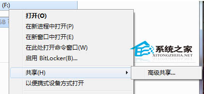 u盘设置高级共享的操作方法