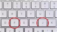 电脑键盘上的F和J键为什么会有凸起的一横?有什么作用?
