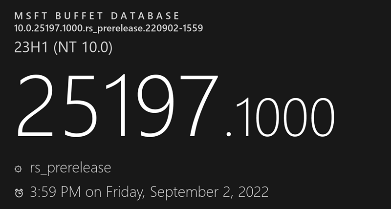 win11 dev 25197.1000发布