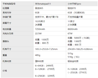 小米平板5pro对比华为matepad11哪个好