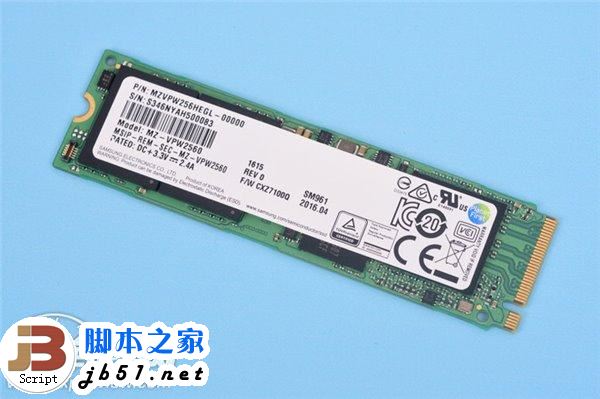 超3gb/s的读取速度：三星sm961 256gb m.2 ssd全球首测