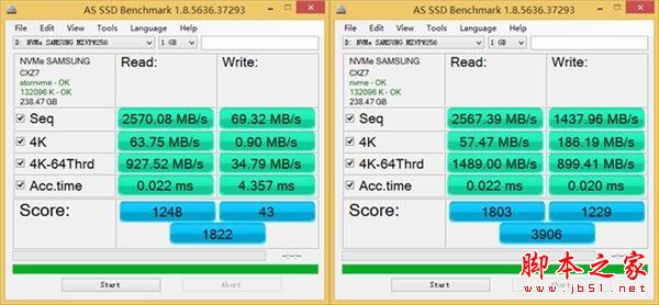 超3gb/s的读取速度：三星sm961 256gb m.2 ssd全球首测