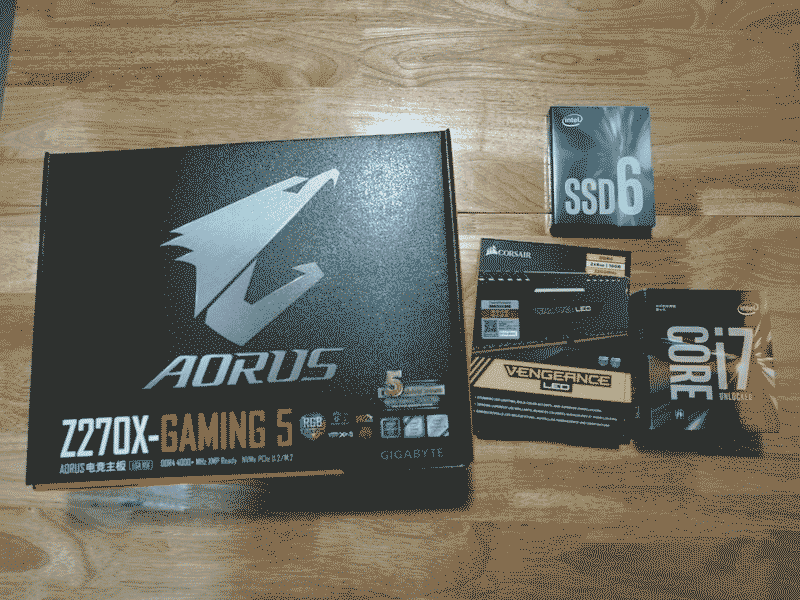 i7-7700k+1080sli装机作业
