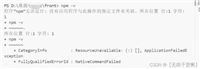 vscode无法运行npm命令的问题解决(cmd可行)