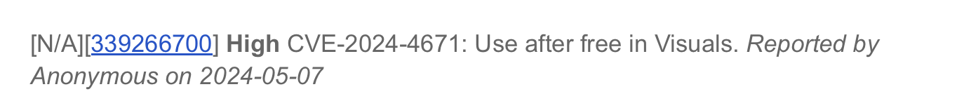 谷歌 chrome 浏览器获推 124.0.6367.201/202 更新,修复界面组件 ram 高危漏洞 cve-2024-4671