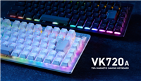 宜丽客推出 VK720A 磁轴有线键盘:75% 配列,支持长短空格键切换
