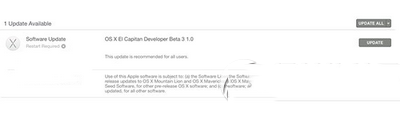 os x10.11el capitan beta3下载地址