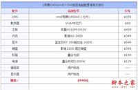 3000元奔腾G4560/R7-350独显电脑配置推荐