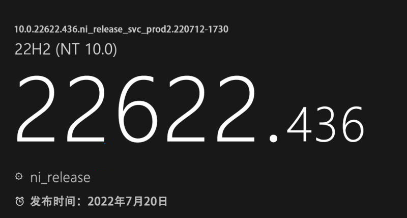 win11 insider preview 22622.436(ni_r