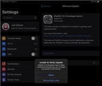 iPad Pro用户升级iPadOS13.2 Beta2后变砖了怎么解决?