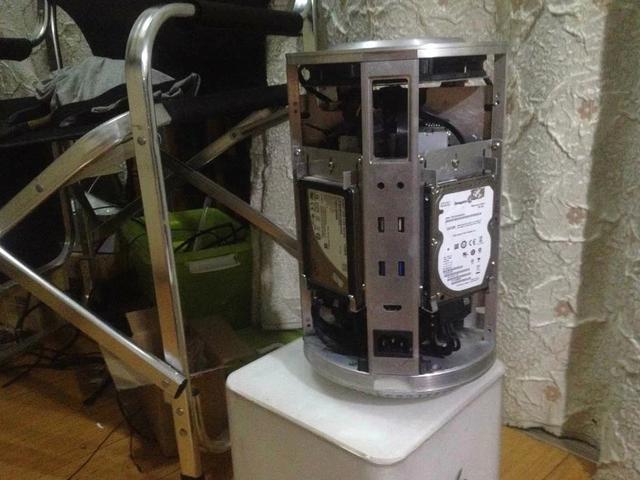 屌丝果粉纯手工打造苹果mac pro全过程,性能直接爆表!