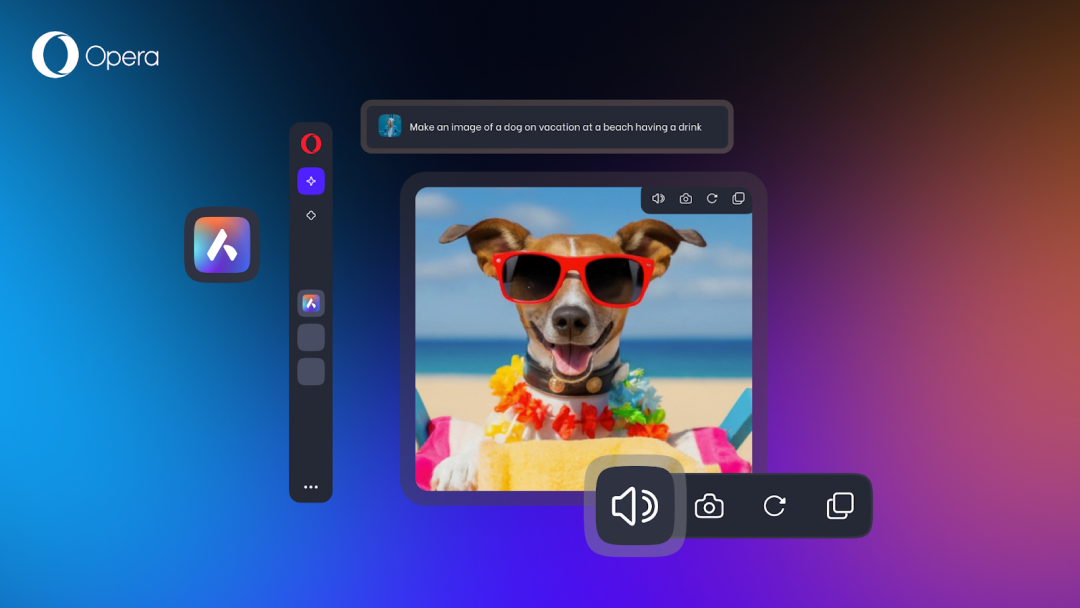opera 与谷歌云合作,浏览器 ai 助手 aira 接入 gemini 大模型 图源昆仑万维官方公众号