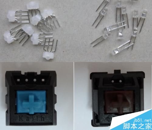机械键盘更换背光led与机械轴的方法