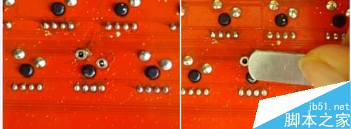 机械键盘更换背光led与机械轴的方法