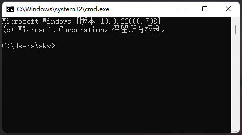 win11 cmd切换到d盘的方法