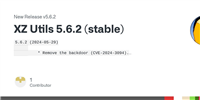 Linux 圈“地震”过去 2 个月,压缩工具 XZ 5.6.2 发布:彻底清理后门代码