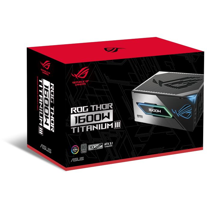 华硕推出第三代 rog 雷神 1600w 钛金牌电源:配 2 个 12v-2×6 接口、磁性 oled 屏幕