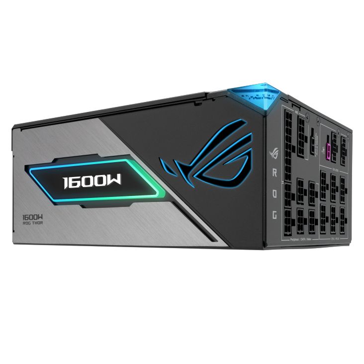 华硕推出第三代 rog 雷神 1600w 钛金牌电源:配 2 个 12v-2×6 接口、磁性 oled 屏幕