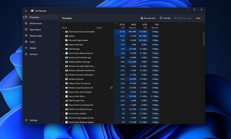 微软win11 22h2新增新的任务管理器等功