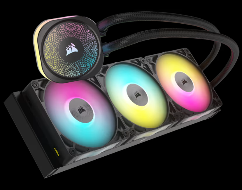 升级三相电机水泵、capswap 模块化顶盖,海盗船推出 icue link titan rx rgb 水冷散热器