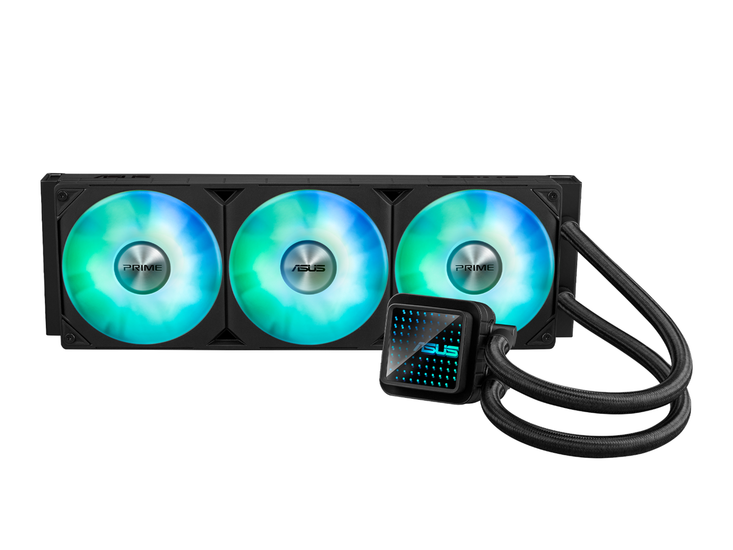 搭载三连式集成风扇,华硕推出 prime lc 360 argb 一体式水冷 cpu 散热器 prime lc 360 argb 一体式水冷
