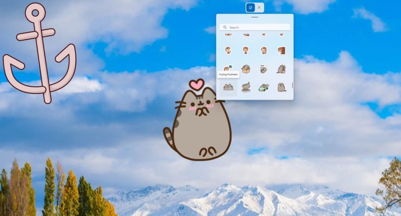 win11桌面贴纸功能怎么开启?