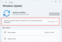 Win11版本号升至 22000.708累积更新补丁KB5014019(附更新修复内容汇总)