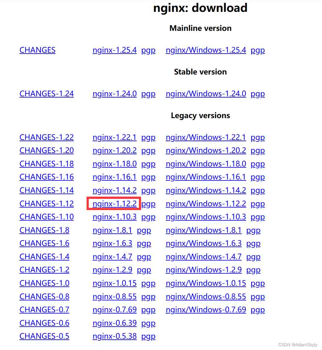 下载nginx