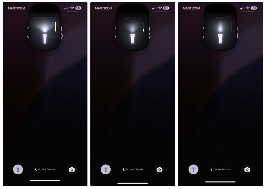 苹果独创,ios 18 手电筒新增滑块:可调整光线强度和半径