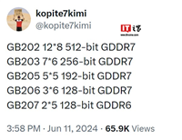 英伟达 RTX 50 系游戏 GPU 全规格爆料:GB203 规模达 42TPC