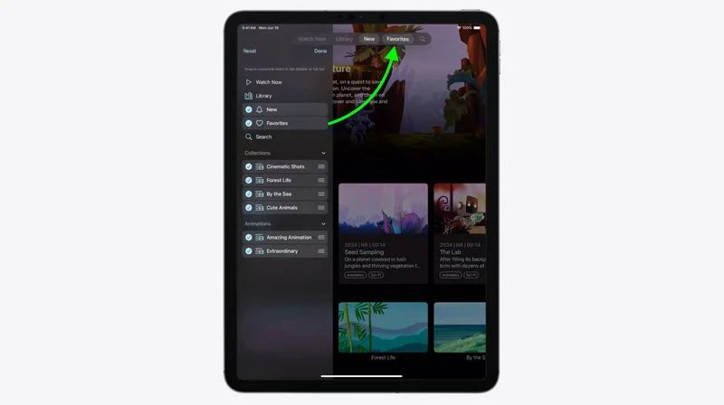 苹果 ipados 18 更新为 app 带来全新可定制标签栏和侧边栏用户界面