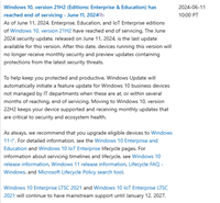 Win10 21H2 系统已停止支持,微软将为用户自动更新至 22H2 版本