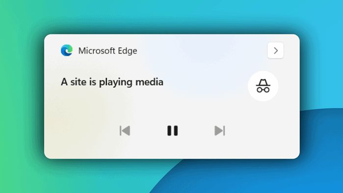 微软 edge 126 浏览器更新:inprivate 模式下媒体控件窗口不再显示视频标题 / 网站名称