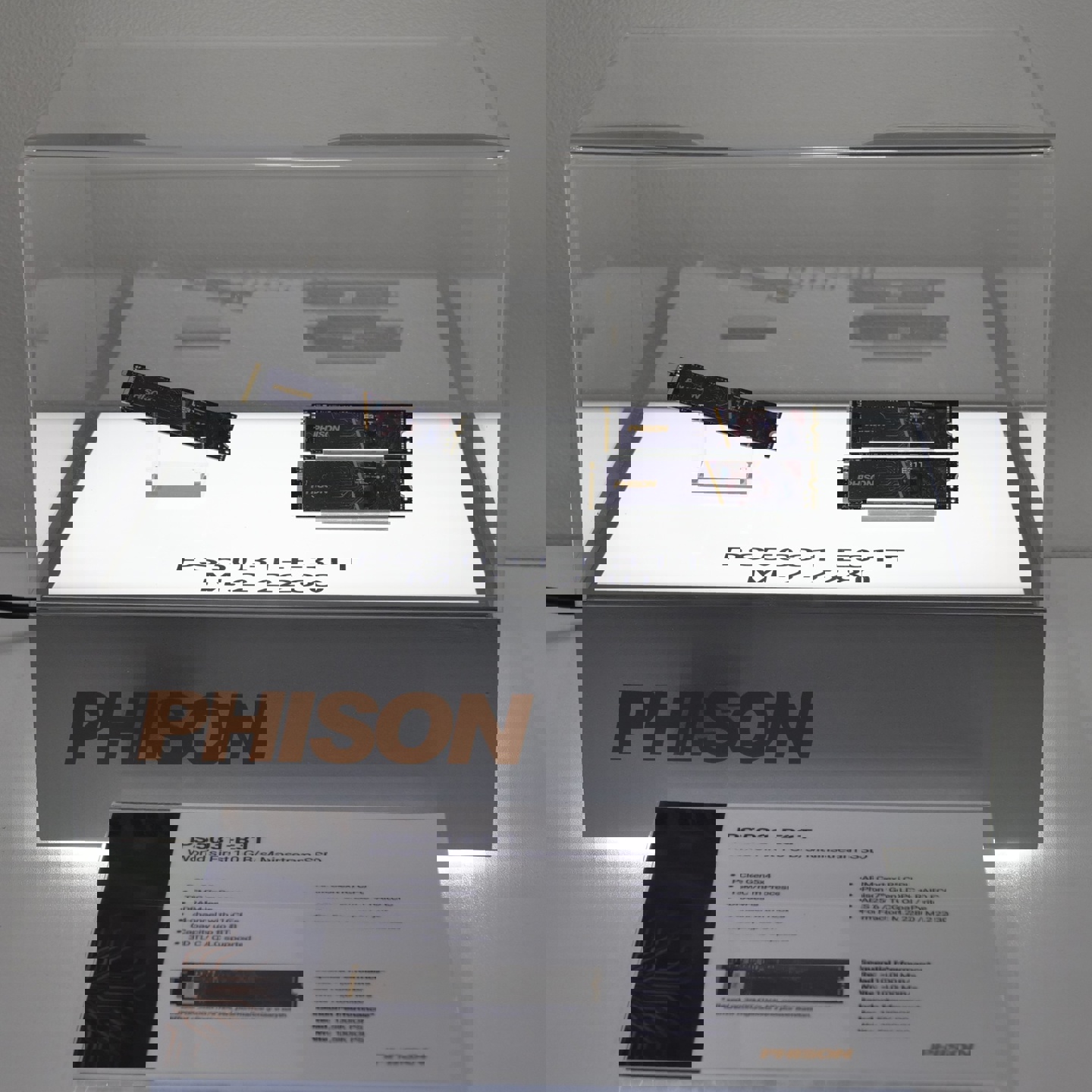 群联展出“全球首款”无 dram pcie 5.0 ssd 主控 e31t:速度超 10gb/s、台积电 7nm 工艺 ssd 实拍图