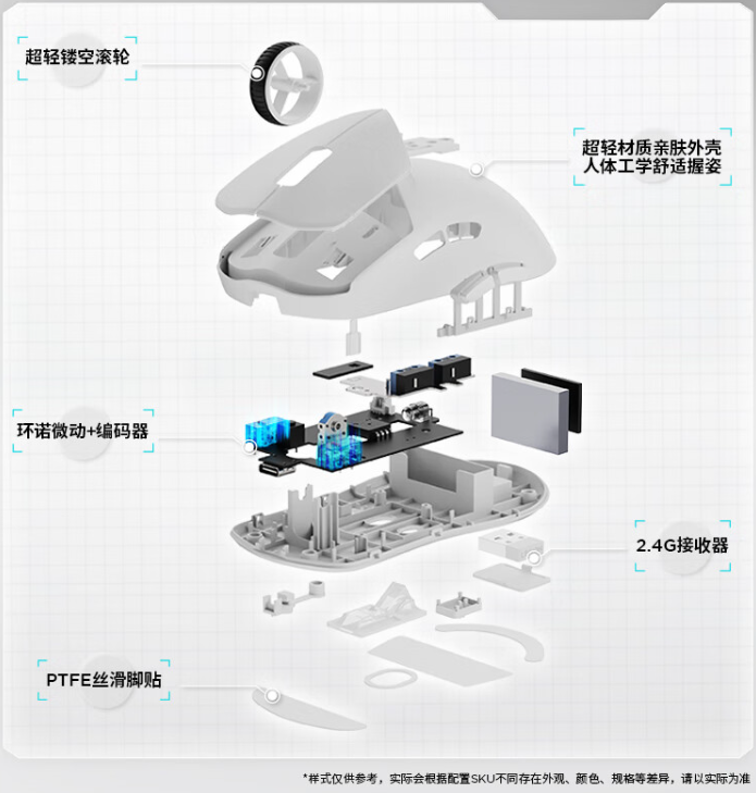 联想拯救者 m6x pro 鼠标上架:paw3395 传感器、三模连接,首发 99 元
