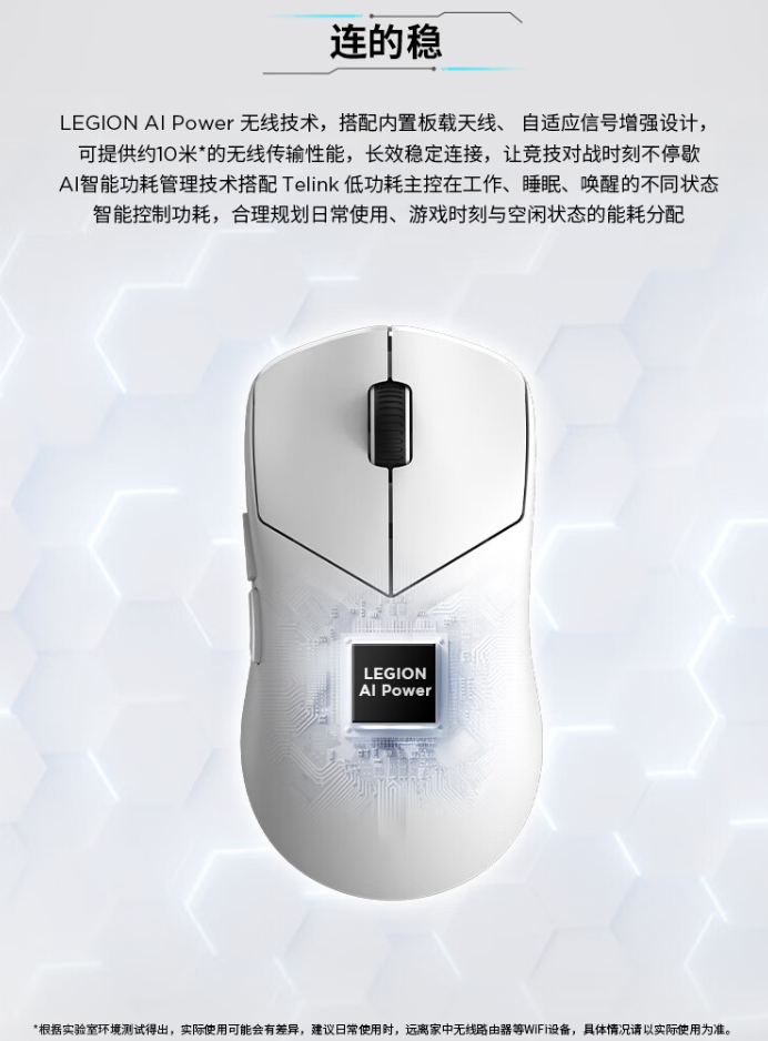联想拯救者 m6x pro 鼠标上架:paw3395 传感器、三模连接,首发 99 元